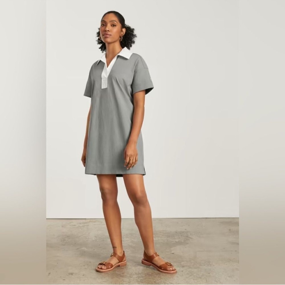 NWT Everlane‎ The Organic Cotton Polo Dress in Clay Size XS